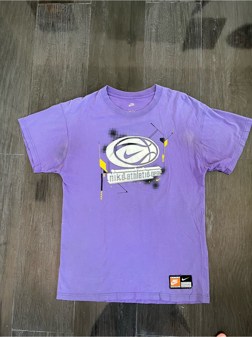 Nike Purple Graphic Short Sleeve Tee with Athletic Logo